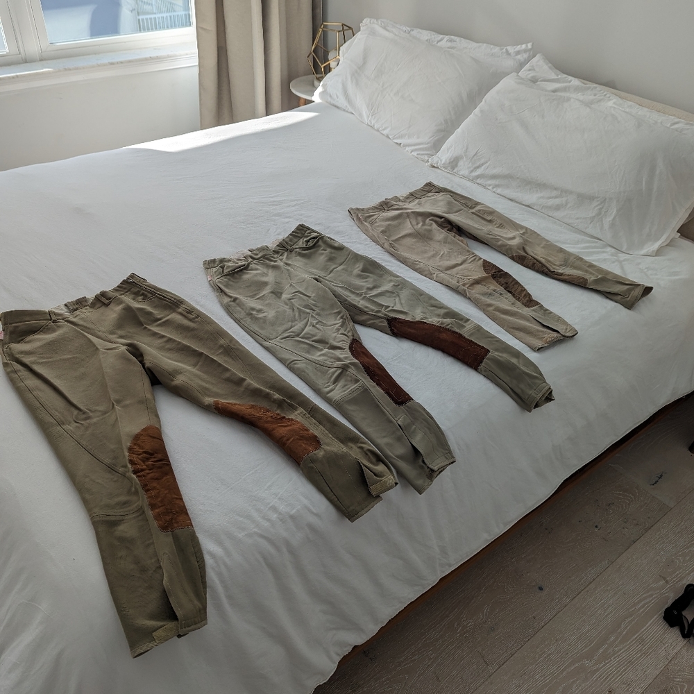 3 pairs of Tailored Sportsman breeches - size 30!
